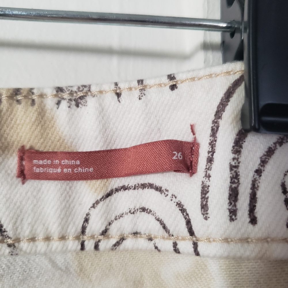 NWT anthropologie hannah leathers high rise rainbow shorts - Picture 4 of 7
